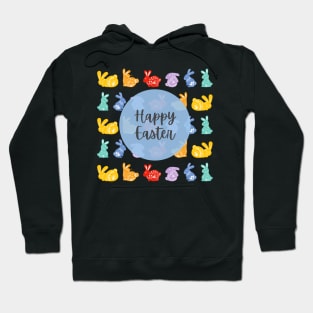 Happy Easter pattern bunnies Hoodie